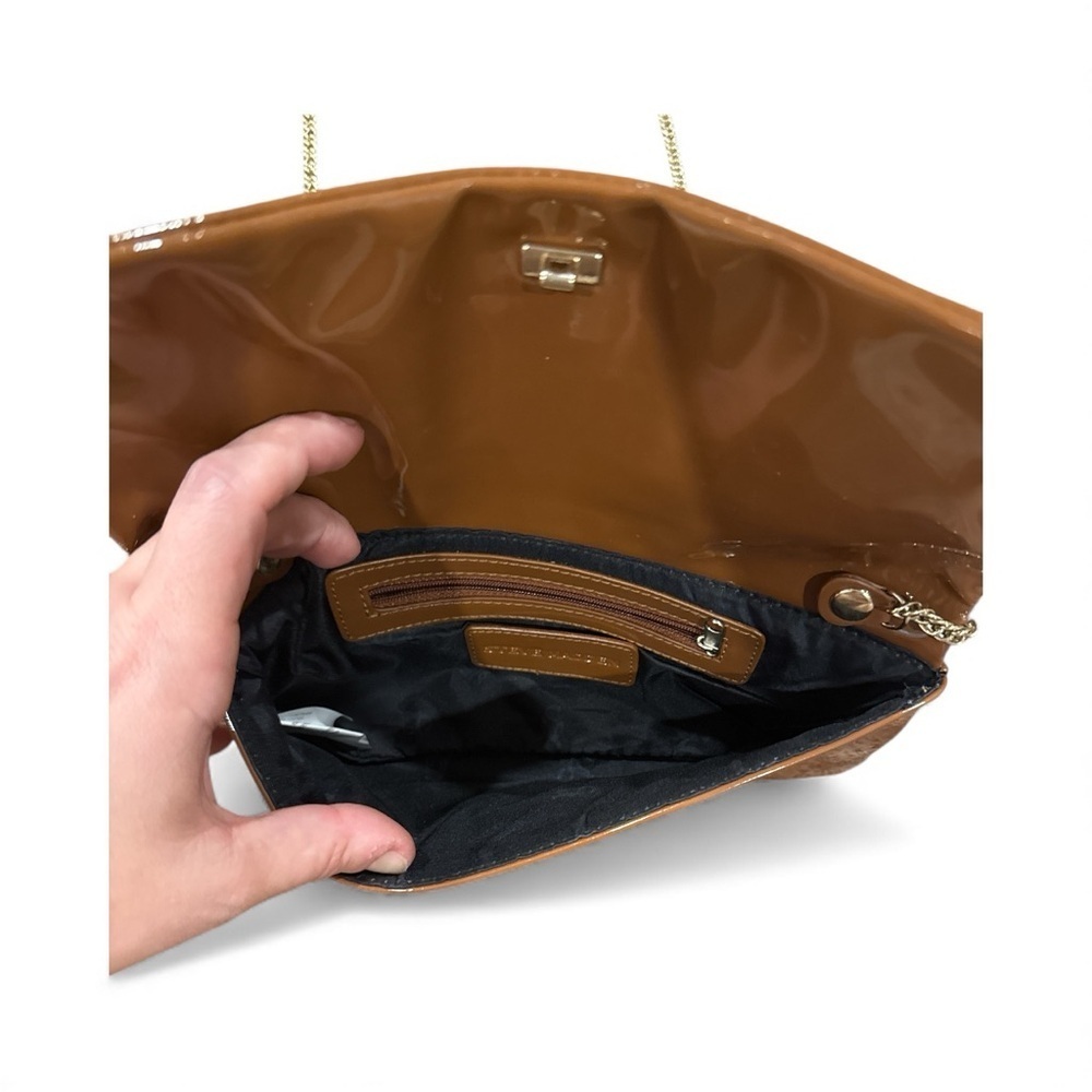 Steve Madden Elegant Brown Chain Strap Clutch - Picture 5 of 5